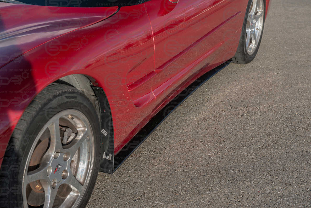 1997-2004 Corvette C5 | ZR1 Style Side Skirt Extension Mud Flap (Pair)
